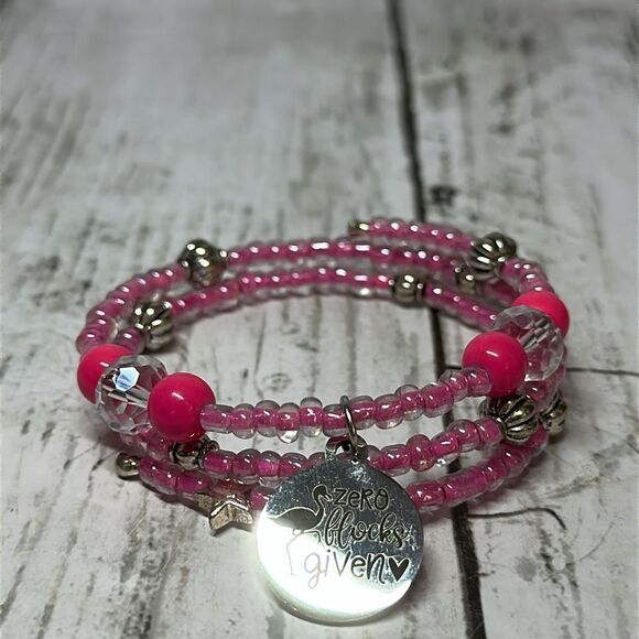 Handmade Beaded Wrap Bracelet for Women/ Seed Bead Bracelet/ Gift for her/ Charm - Picture 1 of 5